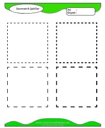 Geometrik Şekiller Çalışma Sayfaları